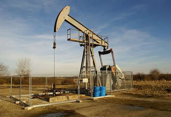 Oil Rig in Oilfield