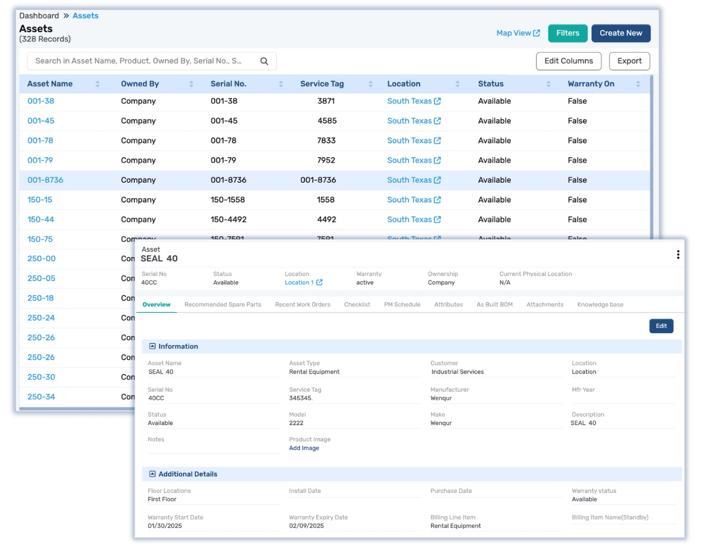 Field Service Asset Management